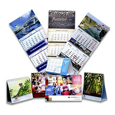 Печать и изготовление фирменных календарей